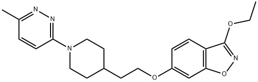 3-乙氧基-6-(2-(1-(6-甲基哒嗪-3-基)哌啶-4-基)乙氧基)苯并[D]异恶唑 结构式
