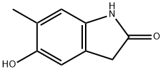 5-羟基-6-甲基吲哚啉-2-酮 结构式