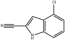 4-氯-1H-吲哚-2-甲腈 结构式