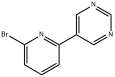 5-(6-溴吡啶-2-基)嘧啶 结构式