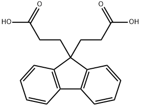 9,9-二(2-丙酸)芴 结构式