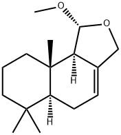 (1R,5AS,9AS,9BR)-1,3,5,5A,6,7,8,9,9A,9B-十氢-1-甲氧基-6,6,9A-三甲基萘并[1,2-C]呋喃 结构式