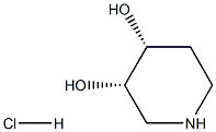顺式-3,4-二羟基哌啶盐酸盐 结构式