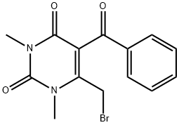 5-benzoyl-6-(broMoMethyl)-1,3-diMethylpyriMidine-2,4(1H,3H)-dione 结构式