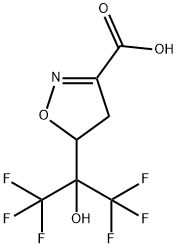 5-(1,1,1,3,3,3-Hexafluoro-2-hydroxypropan-2-yl)-4,5-dihydroisoxazole-3-carboxylic acid 结构式