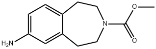 7-氨基-1,2,4,5-四氢-3H-3-苯并氮杂卓-3-羧酸甲酯 结构式