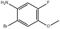 2-溴-5-氟-4-甲氧基苯胺 结构式