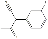 2-(3-Fluorophenyl)-3-oxobutanenitrile 结构式