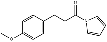 3-(4-甲氧基苯基)-1-(1H-吡咯-1-基)-1-丙酮 结构式