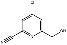 4-氯-6-(羟甲基)皮考啉腈 结构式