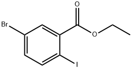 2-碘-5-溴苯甲酸乙酯 结构式
