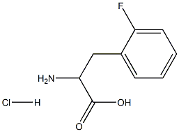 DL-2-氟苯丙氨酸盐酸盐 结构式