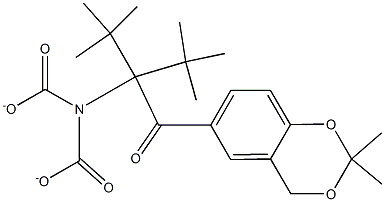 二 - (叔丁基)2-(2,2-二甲基-4H-1,3-苯并二恶英-6-基)-2-氧代乙基亚氨基二碳酸 结构式