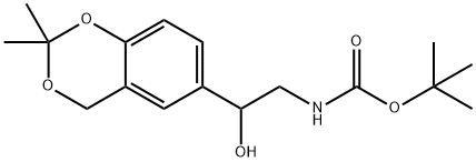 Tert-butyl 2-(2,2-diMethyl-4h-benzo[d][1,3]dioxin-6-yl)-2-hydroxyethylcarbaMate 结构式