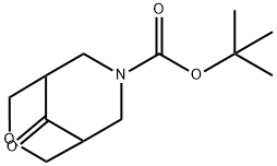 7-BOC-9-氧代-3-氧杂-7-氮杂双环螺[3.3.1]壬烷 结构式