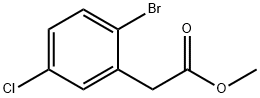 2-溴-5-氯苯乙酸甲酯 结构式