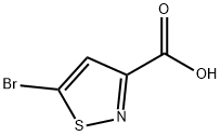 5-溴异噻唑-3-羧酸 结构式