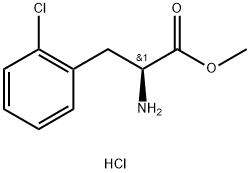 2-氯-L-苯丙氨酸甲酯盐酸盐 结构式