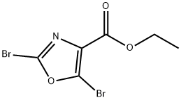 2,5-二溴恶唑-4-甲酸乙酯 结构式