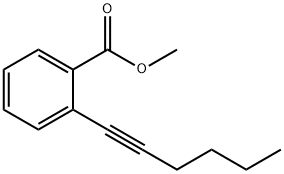 2-(1-已炔)苯甲酸甲酯 结构式