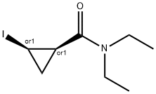 (1R,2R)-N,N-二乙基-2-碘环丙烷-1-甲酰胺 结构式