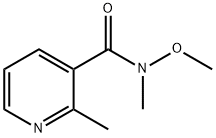 N-甲氧基-N,2-二甲基烟酰胺 结构式