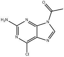 1-(2-AMino-6-chloropurin-9-yl)ethanone 结构式