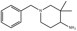 1-BENZYL-3,3-DIMETHYL-PIPERIDIN-4-AMINE 结构式