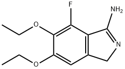 5,6-diethoxy-7-fluoro-3H-isoindol-1-ylaMine 结构式