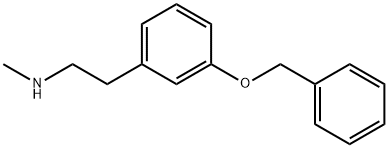 3-苄氧基-N-甲基苯乙胺 结构式