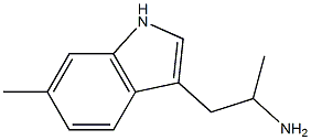 1-(6-甲基-1H-吲哚-3-基)丙-2-胺 结构式