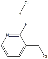 3-(氯甲基)-2-氟吡啶 盐酸盐 结构式