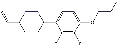 4-(2,3-二氟-4-丁氧基)苯基环己基乙烯 结构式
