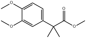 2-(3,4-二甲氧苯基)-2-甲基丙酸甲酯 结构式