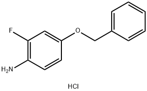 4-苄氧基-2-氟-1-氨基苯 结构式