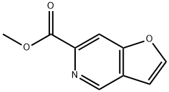 呋喃并[3,2-C]吡啶-6-羧酸甲酯 结构式
