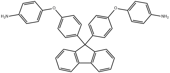 9,9-双[4-(4-氨基苯氧基)苯基]芴 结构式