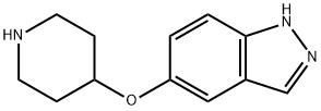 1H-Indazole, 5-(4-piperidinyloxy)- 结构式