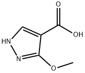 3-Methoxy-1H-Pyrazole-4-carboxylic acid 结构式