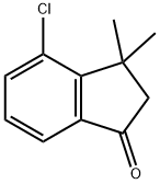 4-氯-3,3-二甲基-2,3-二氢-1H-茚-1-酮 结构式
