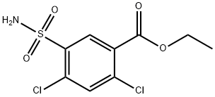 2,4-二氯-5-氨基磺酰基苯甲酸乙酯 结构式