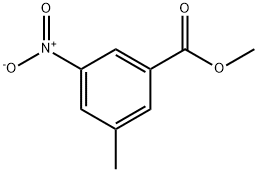 3-甲基-5-硝基苯甲酸甲酯 结构式