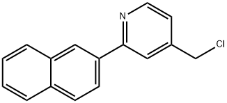 4-(氯甲基)-2-(萘-2-基)吡啶 结构式