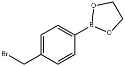 4-溴甲基苯硼酸乙二醇酯 结构式