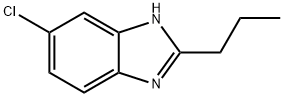 6-CHLORO-2-PROPYL-1H-BENZO[D]IMIDAZOLE 结构式