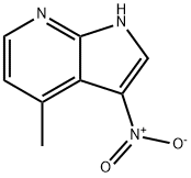 4-甲基-3-硝基-1H-吡咯并[2,3-B]吡啶 结构式