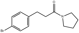 3-(4-溴苯基)-1-(吡咯烷-1-基)丙烷-1-酮 结构式