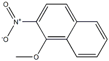 Naphthalene, 1-Methoxy-2-nitro- 结构式