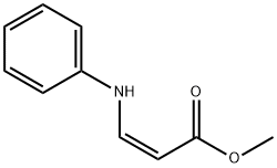 (E)-3-(苯氨基)丙烯酸甲酯 结构式