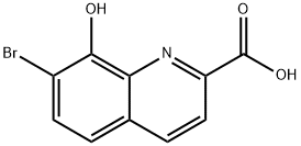 7-BroMo-8-hydroxyquinoline-2-carboxylic acid 结构式